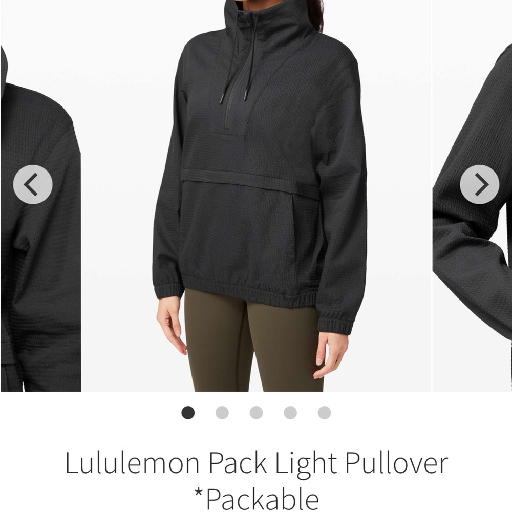 Lululemon pack light pullover jacket